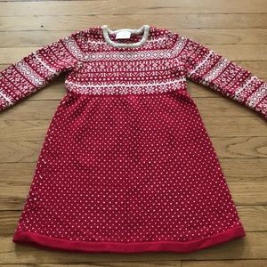 Hanna Andersson Kid's Winter Cotton Sweater Dress